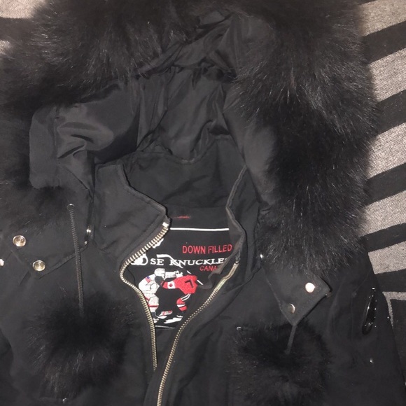 Moose knuckle women’s jacket with pom poms - Picture 3 of 9